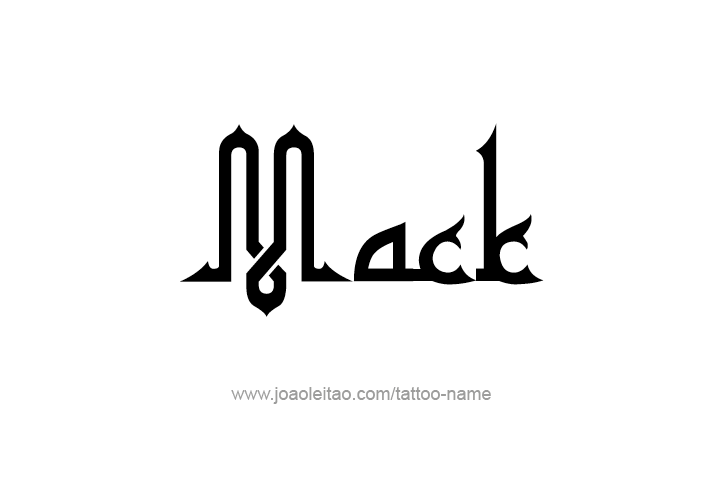 Tattoo Design  Name Mack   