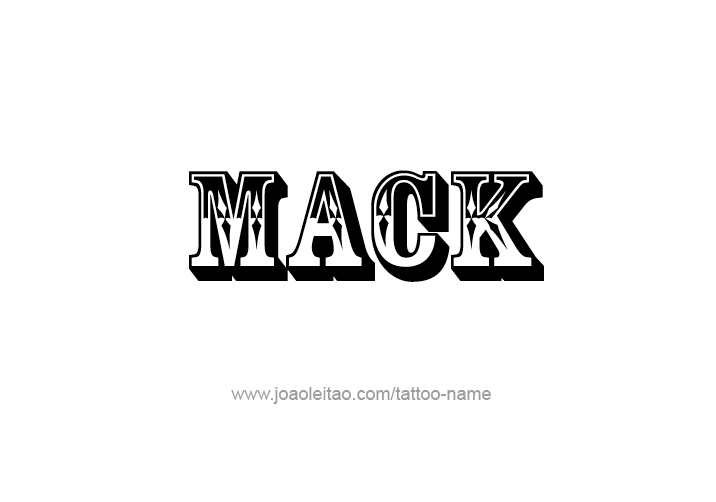 Tattoo Design  Name Mack   