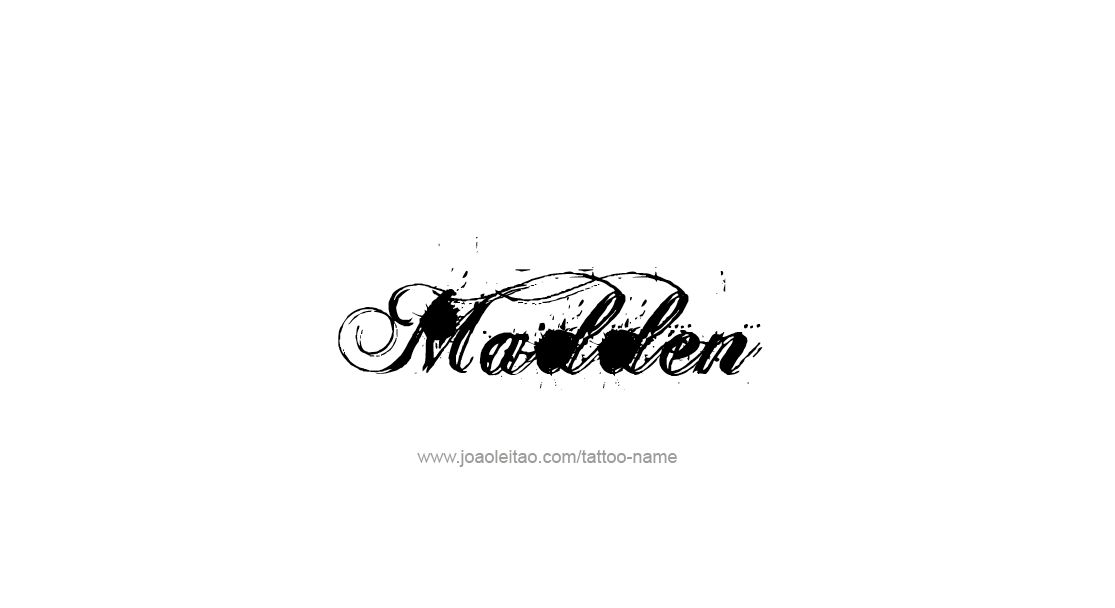 Tattoo Design  Name Madden   