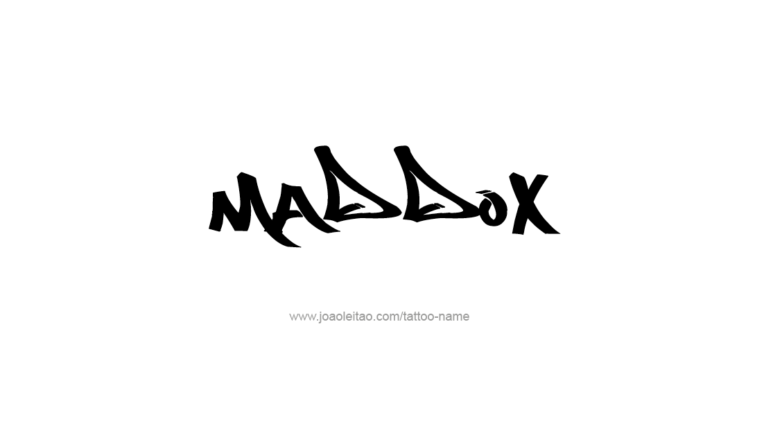 Tattoo Design  Name Maddox   