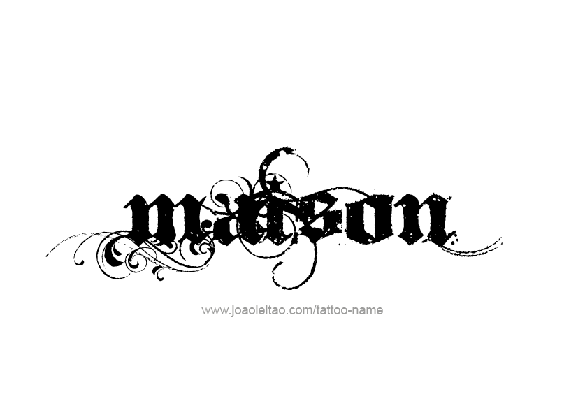 Tattoo Design  Name Maison   