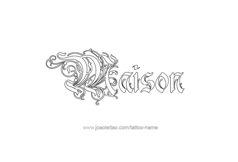 Tattoo Design  Name Maison   