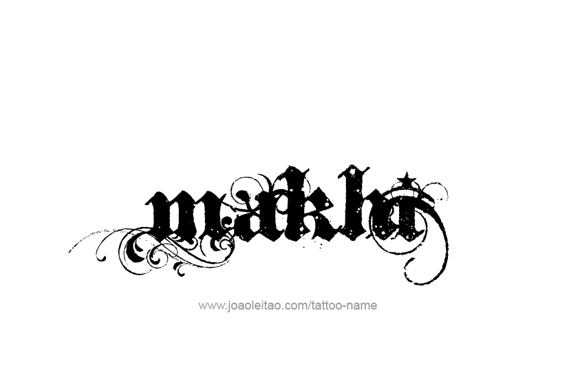 Tattoo Design  Name Makhi   