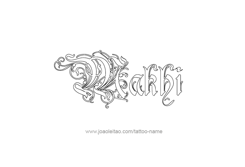 Tattoo Design  Name Makhi   