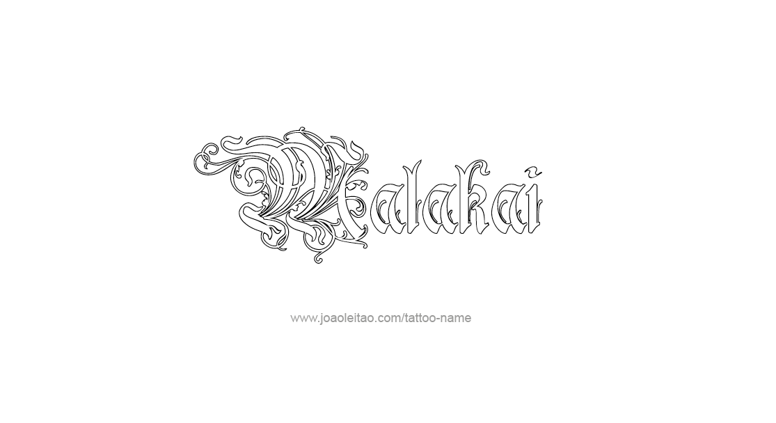 Tattoo Design  Name Malakai   