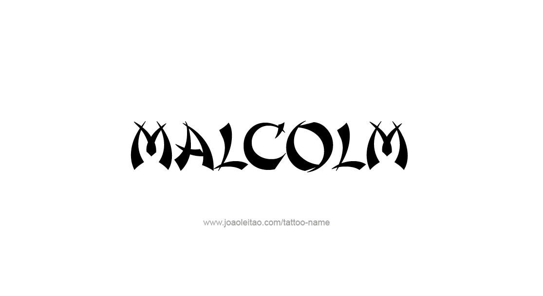 Tattoo Design  Name Malcolm