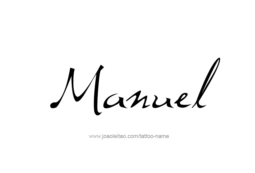 Tattoo Design  Name Manuel   