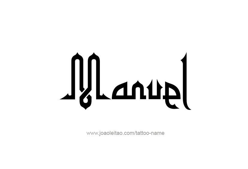 Tattoo Design  Name Manuel   