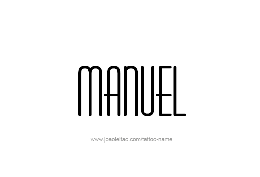 Tattoo Design  Name Manuel   