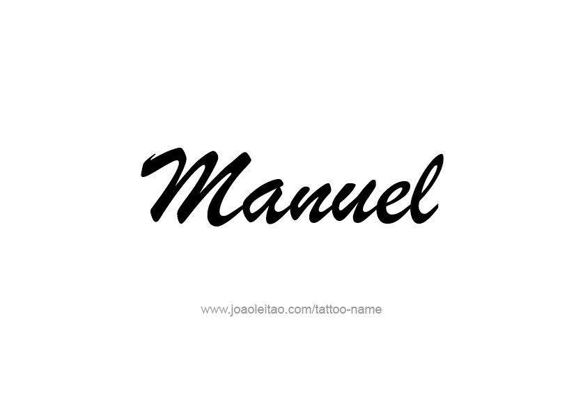 Tattoo Design  Name Manuel   