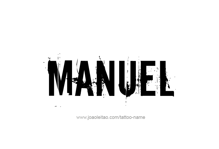 Tattoo Design  Name Manuel   