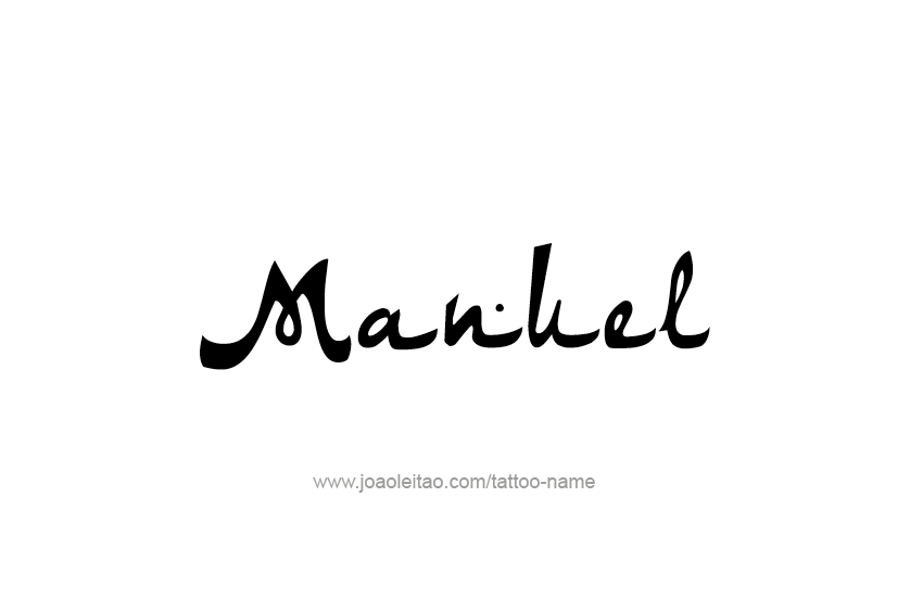 Tattoo Design  Name Manuel   