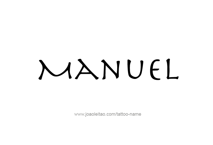 Tattoo Design  Name Manuel   