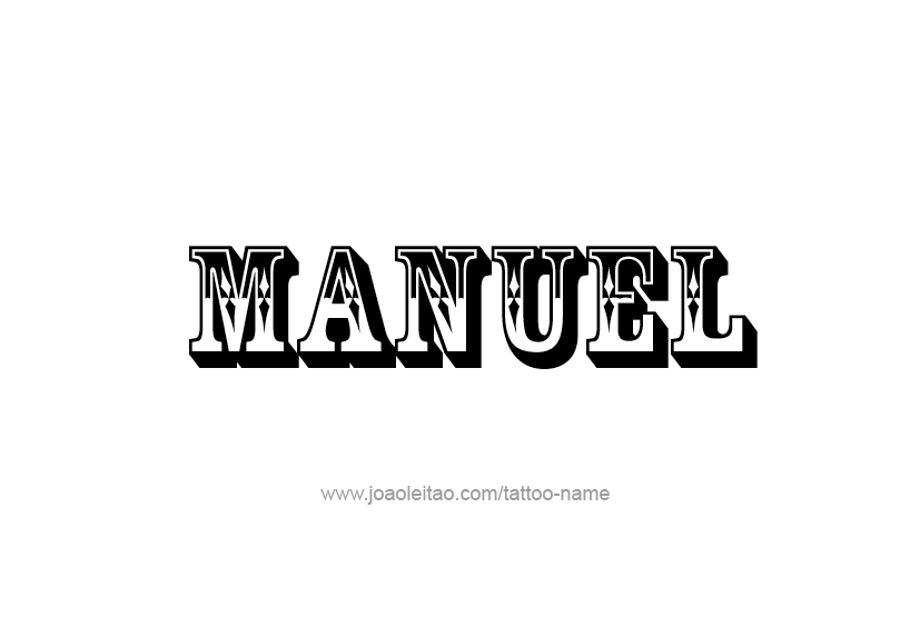 Tattoo Design  Name Manuel   