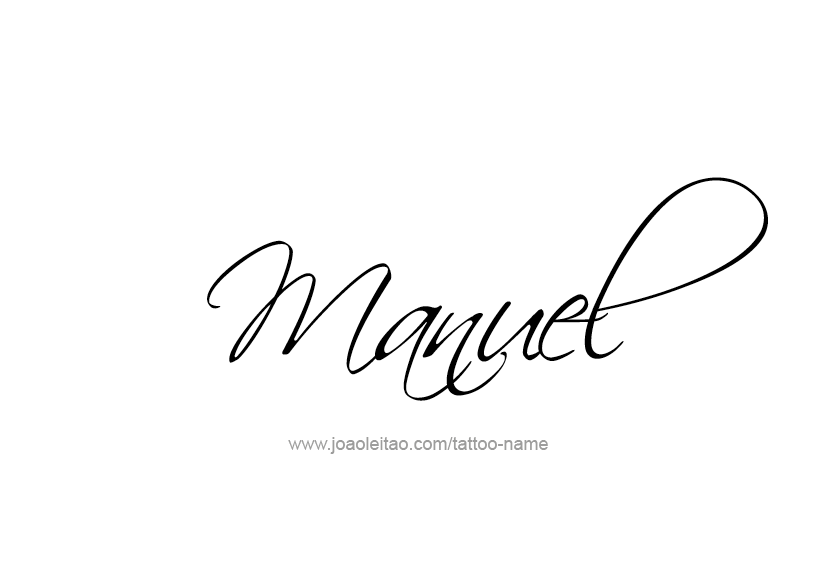 Tattoo Design  Name Manuel   