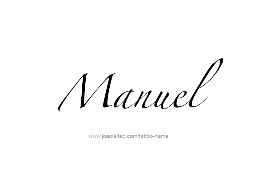 Tattoo Design  Name Manuel   