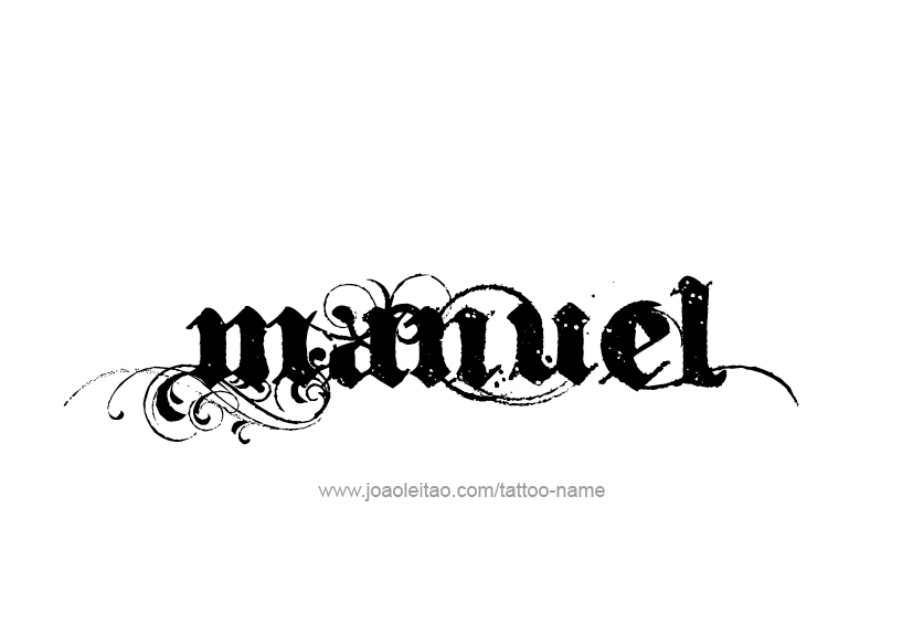 Tattoo Design  Name Manuel   