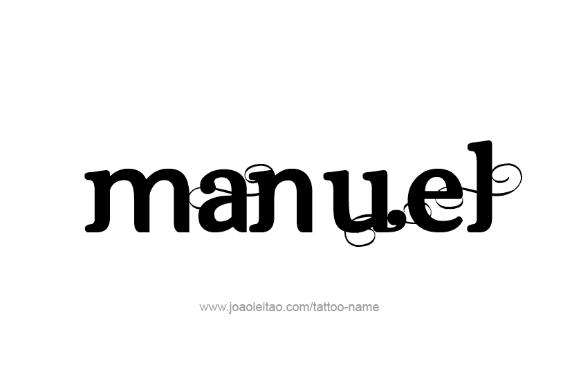 Tattoo Design  Name Manuel   