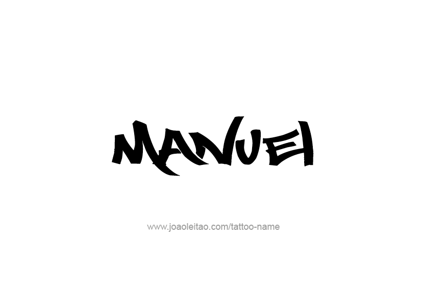 Tattoo Design  Name Manuel   