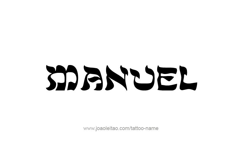 Tattoo Design  Name Manuel   