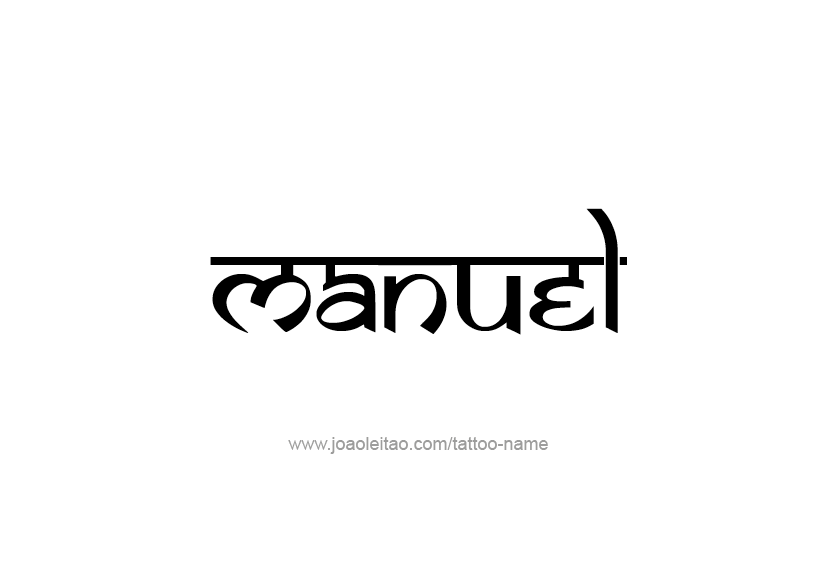 Tattoo Design  Name Manuel   