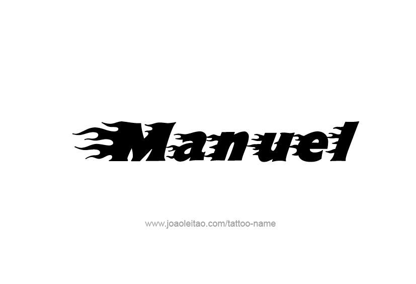 Tattoo Design  Name Manuel   