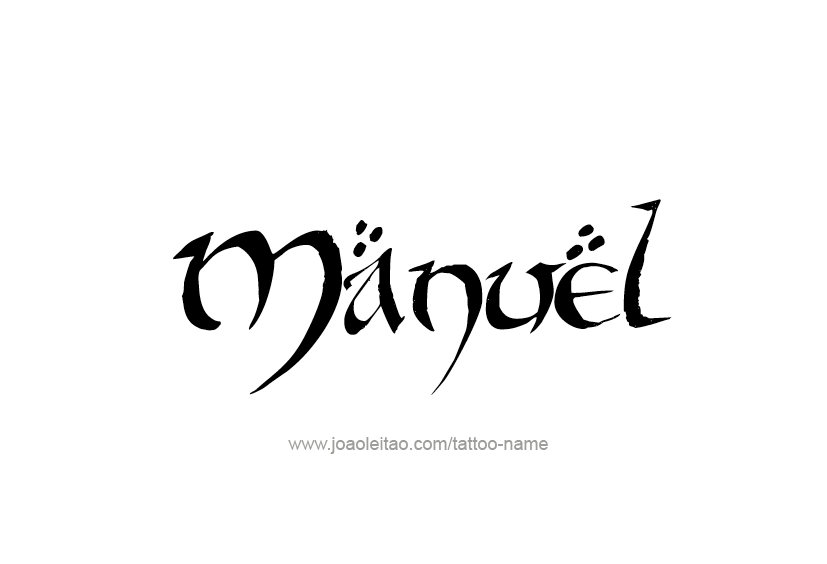 Tattoo Design  Name Manuel   