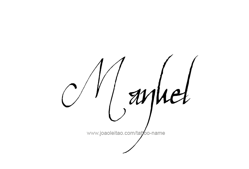 Tattoo Design  Name Manuel   