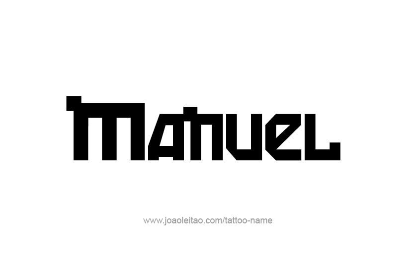 Tattoo Design  Name Manuel   