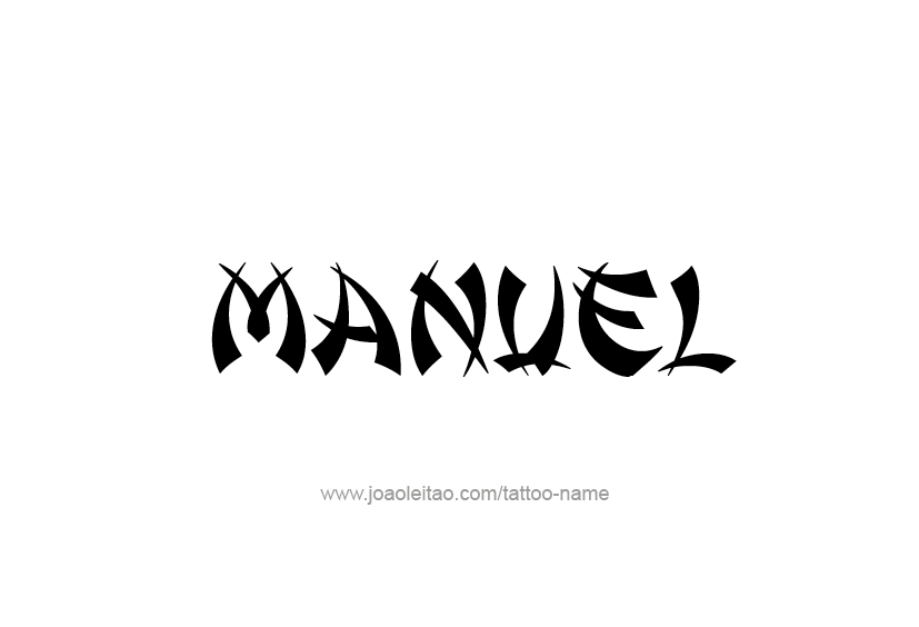 Tattoo Design  Name Manuel
