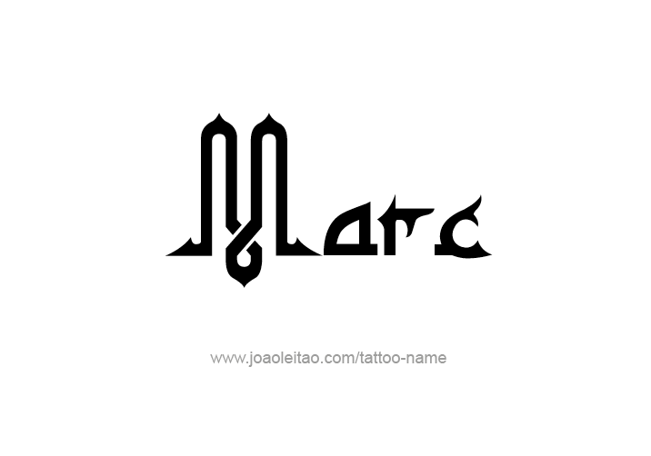 Tattoo Design  Name Marc   