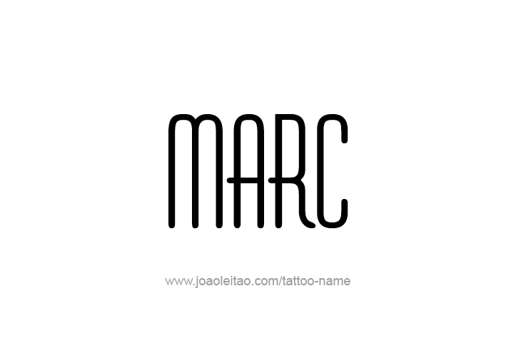 Tattoo Design  Name Marc   