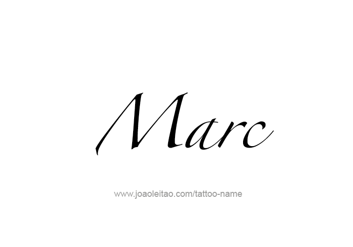 Tattoo Design  Name Marc   