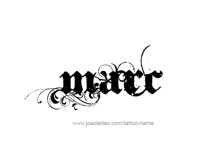 Tattoo Design  Name Marc   