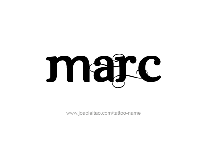 Tattoo Design  Name Marc   