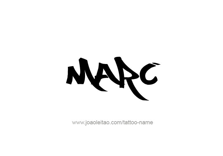 Tattoo Design  Name Marc   