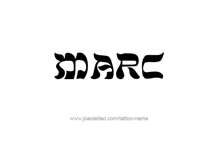 Tattoo Design  Name Marc   