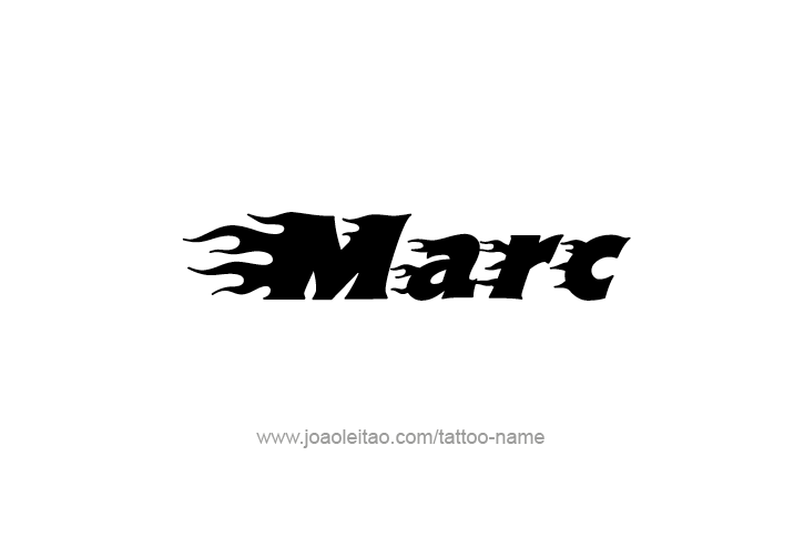 Tattoo Design  Name Marc   