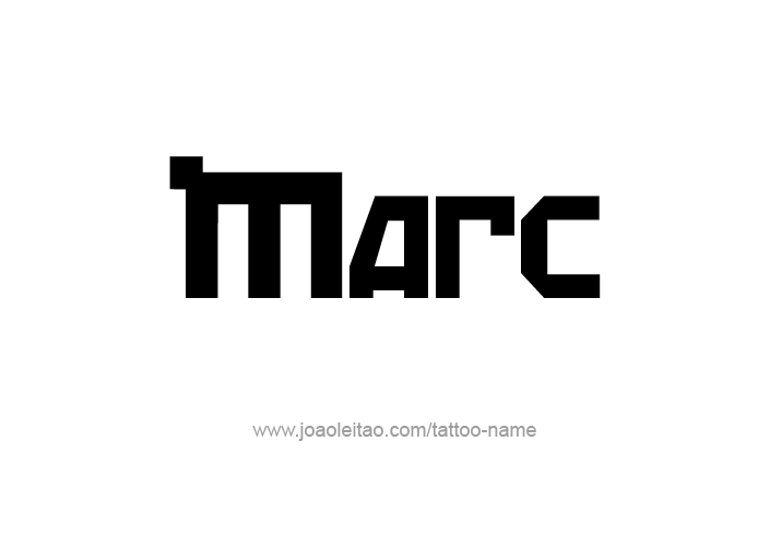 Tattoo Design  Name Marc   