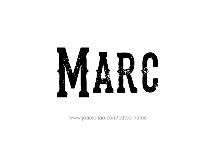 Tattoo Design  Name Marc   
