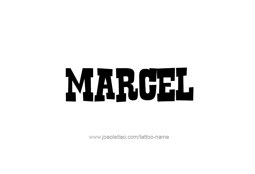 Tattoo Design  Name Marcel   