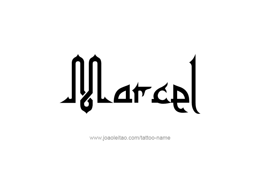 Tattoo Design  Name Marcel   