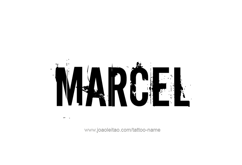 Tattoo Design  Name Marcel   