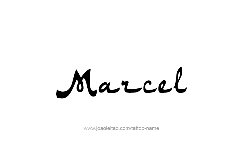 Tattoo Design  Name Marcel   