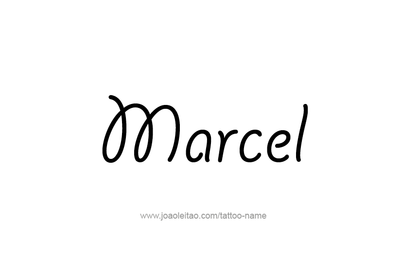 Tattoo Design  Name Marcel   