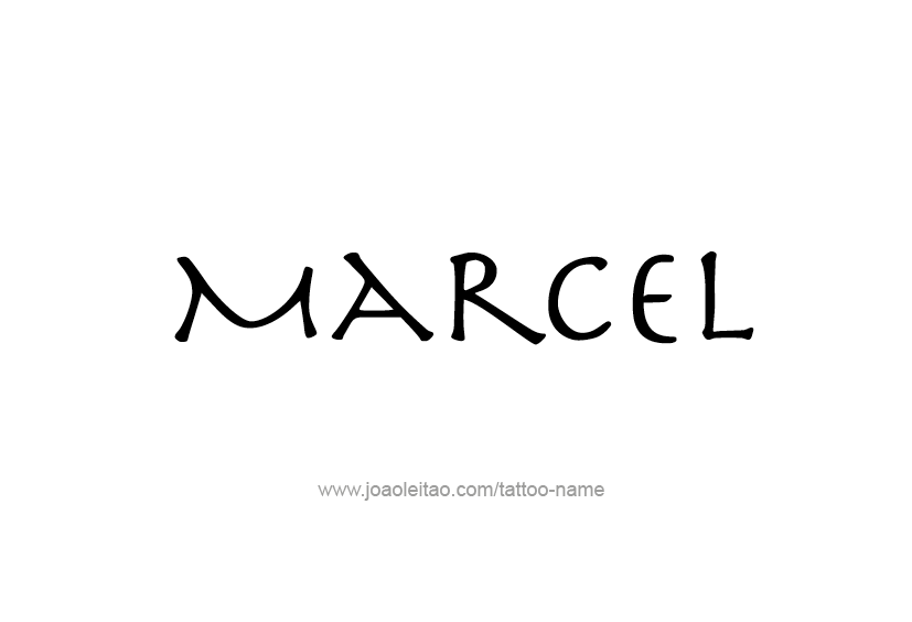 Tattoo Design  Name Marcel   