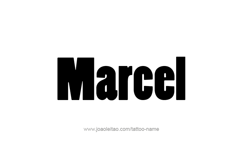 Tattoo Design  Name Marcel   