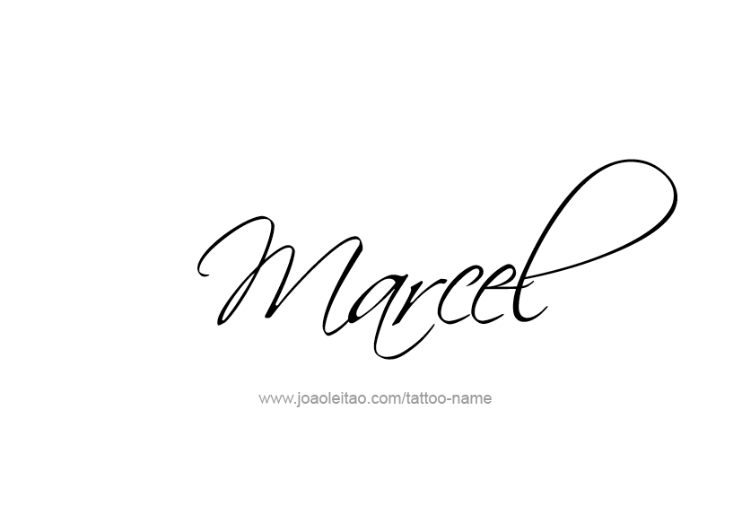 Tattoo Design  Name Marcel   