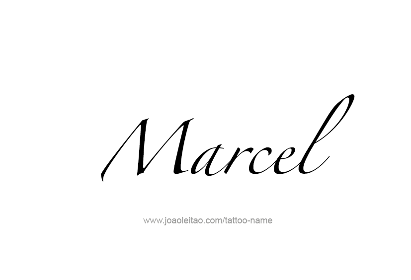 Tattoo Design  Name Marcel   