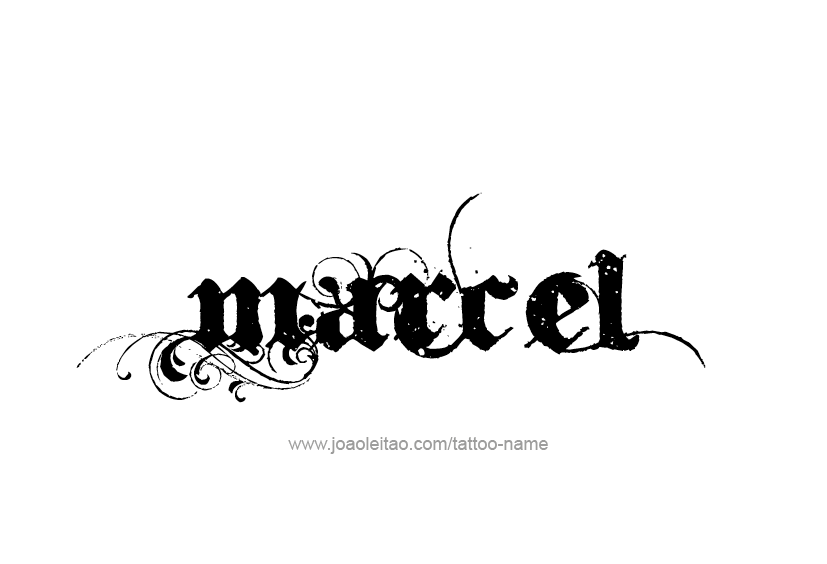 Tattoo Design  Name Marcel   